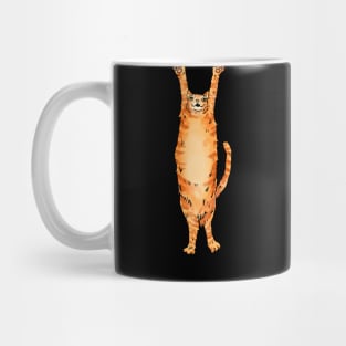 LONG orange cat Mug